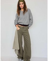Stradivarius - Raglan Sleeve Knit Cardigan - Lyst