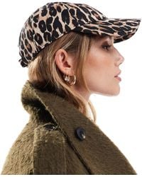 Accessorize - – kappe mit leopardenmuster - Lyst