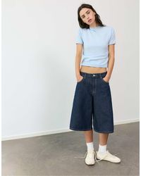 Pull&Bear - Pull ajusté à manches courtes en pastel - Lyst
