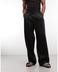 Weekday - Pull On Linen Trousers - Lyst