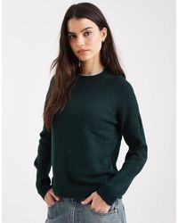 Pieces - Pull col montant - foncé - Lyst