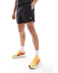 PUMA - Pantalones Cortos De 5" Negros Essentials De - Lyst