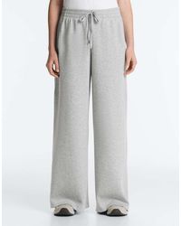 Oysho - Melange Piqué Straight-leg Trousers - Lyst