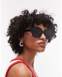 TOPSHOP - Corfu Large Round Sunglasses - Lyst