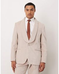 ASOS - Summer Weight Cotton Velvet Slim Blazer - Lyst