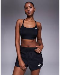 adidas Originals - Adidas Training Optime Light Support Sports Bra - Lyst