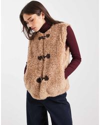 Miss Selfridge - Mouwloze Bodywarmer Van Borg - Lyst