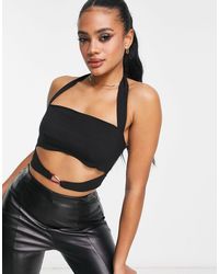 AsYou - Cut Out Halter Neck Crop Top Co-ord With Carabiner Trim - Lyst