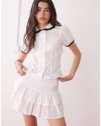Collusion - Broderie Skirt Co-Ord - Lyst