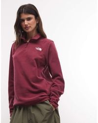 The North Face - Novelty Logo Glacier 1/4 Zip Jacket - Lyst