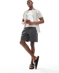 Pull&Bear - Linen Blend Shorts - Lyst