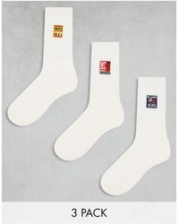 ASOS - 3 Pack Sports Socks With Yacht Embroidery - Lyst