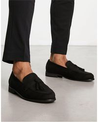 Truffle Collection - Faux Suede Tassel Loafers - Lyst