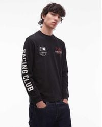 Tommy Hilfiger - Chest Racing Logo Long Sleeve T-Shirt - Lyst