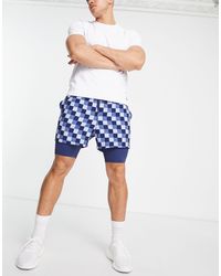 Hombre Ropa de Pantalones cortos de Pantalones cortos informales Pantalones cortos es South Beach de Tejido sintético de color Azul para hombre 
