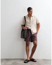 ASOS - Co-ord Regular Fit Linen Blend Shirt - Lyst