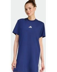 adidas Originals - Essentials 3-Stripes Tee Dress - Lyst