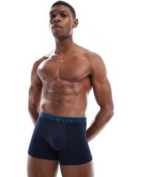 Emporio Armani - Bodywear 2 Pack Endurance Logo Trunks - Lyst
