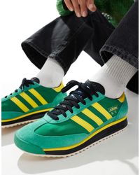 adidas Originals - Sl 72 rs - baskets - vert et jaune - Lyst
