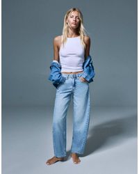 Pull&Bear - – barrel-leg-jeans - Lyst