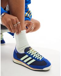 adidas Originals - Sl 72 og - sneakers blu e verdi - Lyst