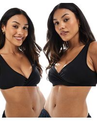 Lindex - Mom 2 Pack Of Wrap Nursing Bralets - Lyst