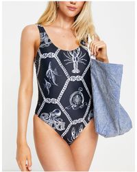Damen Bekleidung Bademode und Strandmode Monokinis und Badeanzüge Chelsea Peers badeanzug in Blau 
