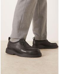 Calvin Klein - Combat Lace Up Leather Shoes - Lyst