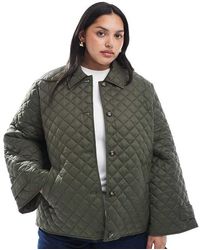 Vero Moda - Button Down Quilted Jacket - Lyst