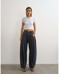 TOPSHOP - Cocoon Mid Rise Barrel Jean - Lyst