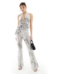 Murci - Sheer Mesh Flared Trousers Co-ord - Lyst