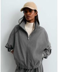 Oysho - Pinstripe Jacket, 15% Wool - Lyst
