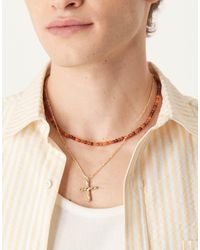 ASOS - Pack De 2 Collares Dorados Para Festivales Con Colgante Y Cuentas De - Lyst