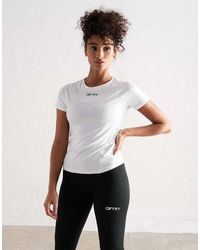 Aim'n - Zacht Basic T-Shirt Met Korte Mouwen - Lyst