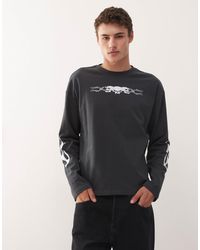 Weekday - – great – kastiges, langärmliges t-shirt - Lyst