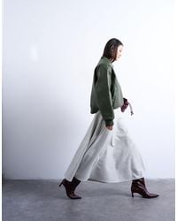 TOPSHOP - Tailored Full Circle A Line Maxi Skirt - Lyst