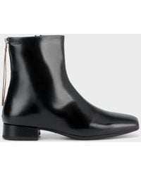 Vagabond Shoemakers - Mona Square Toe Flat Ankle Boots - Lyst