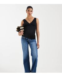 Vero Moda - Tessa Wide Leg Jeans With Soft Bump Band - Lyst