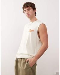 Deus Ex Machina - Camiseta Blanca Sin Mangas Con Estampado Gráfico Phase De - Lyst