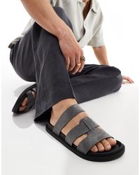 ASOS - – sandalen aus em wildlederimitat - Lyst