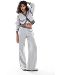 ASOS - Wide Leg Contrast Panel jogger - Lyst