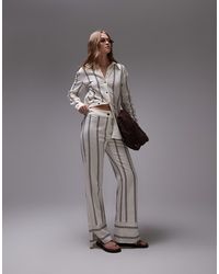 laagam - Striped Linen Pants - Lyst