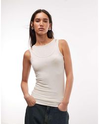 Weekday - Layered Effect Tank Top - Lyst