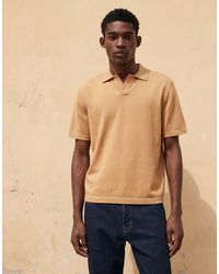 ASOS - Essential Relaxed Fine-Knit Notch Polo - Lyst