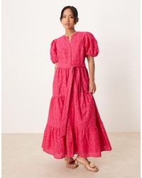 Nobody's Child Petite - Starlight - robe courte à manches bouffantes - Lyst