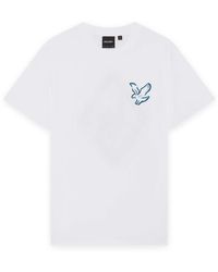 Lyle & Scott - Ss T-Shirts Chrome Eagle Graphic T-Shirt - Lyst