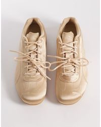 PUMA - Speedcat - baskets satinées - beige - Lyst