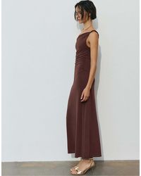 Pull&Bear - – asymmetrisches midikleid - Lyst