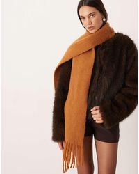 Mango - Sciarpa Misto Lana Con Frange - Lyst