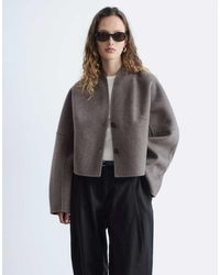 & Other Stories - Wool Blend Short Jacket With Stand Collar - Lyst